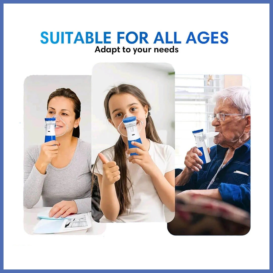 Breathe Easy™ – Instant Relief, Anywhere | Silent & Portable Nebulizer