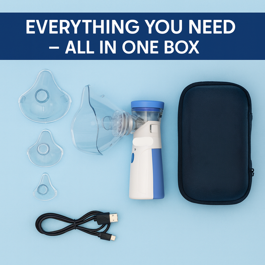 Breathe Easy™ – Instant Relief, Anywhere | Silent & Portable Nebulizer