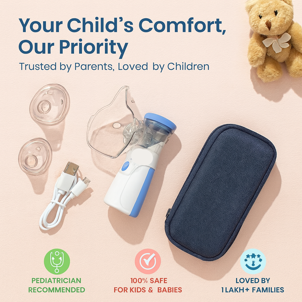 Breathe Easy™ – Instant Relief, Anywhere | Silent & Portable Nebulizer